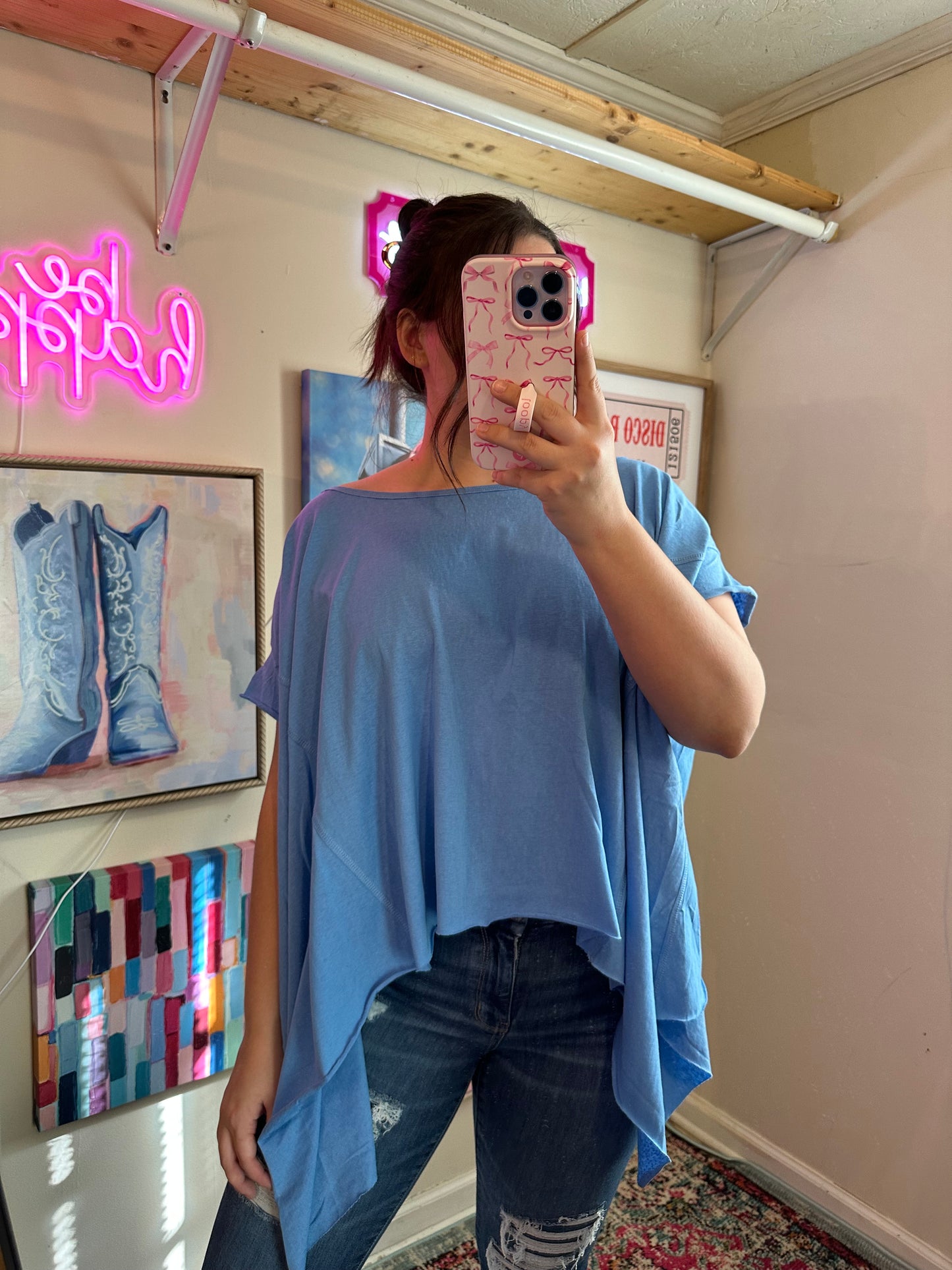 The Sassy Top - BLUE