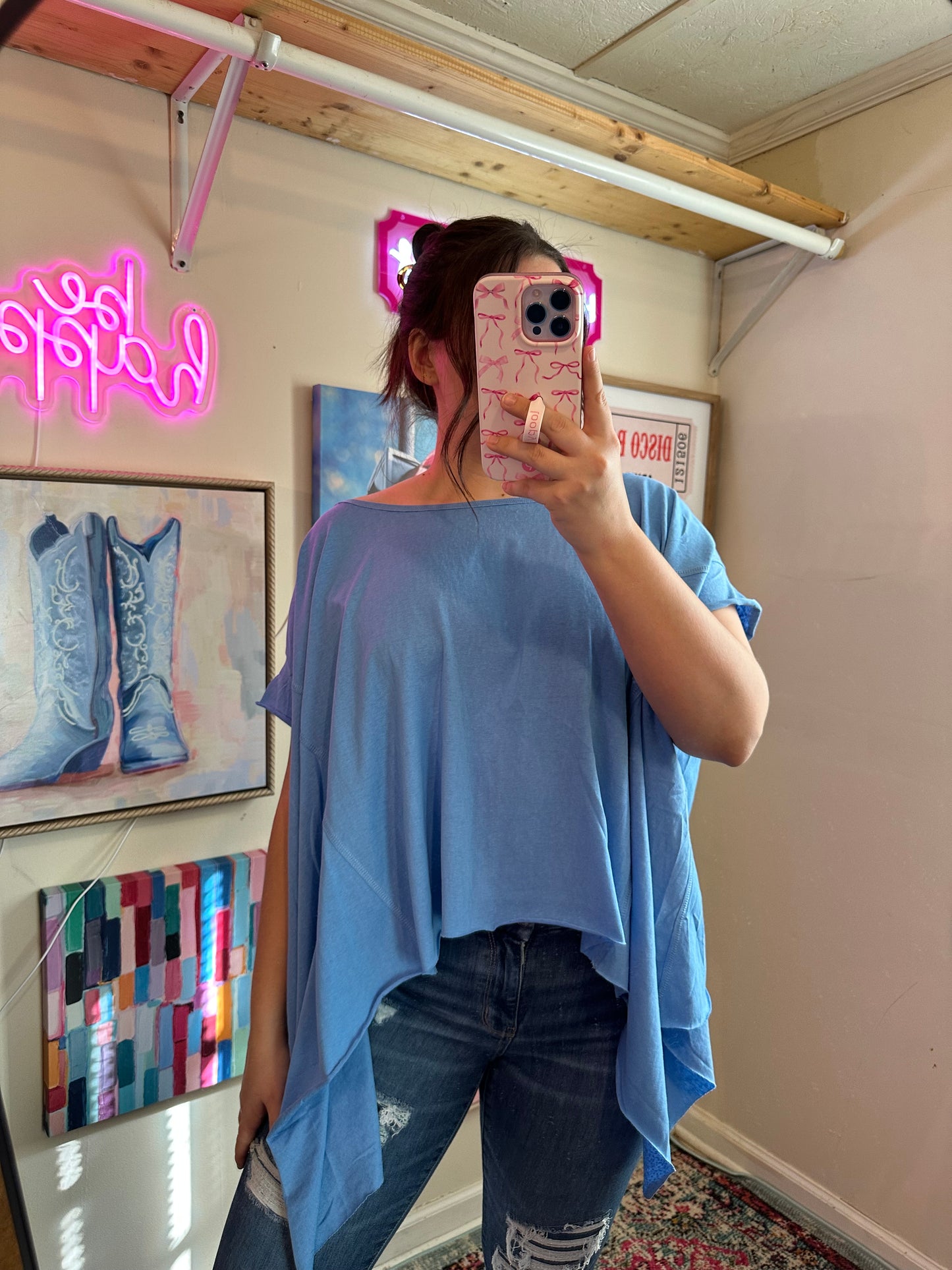 The Sassy Top - BLUE