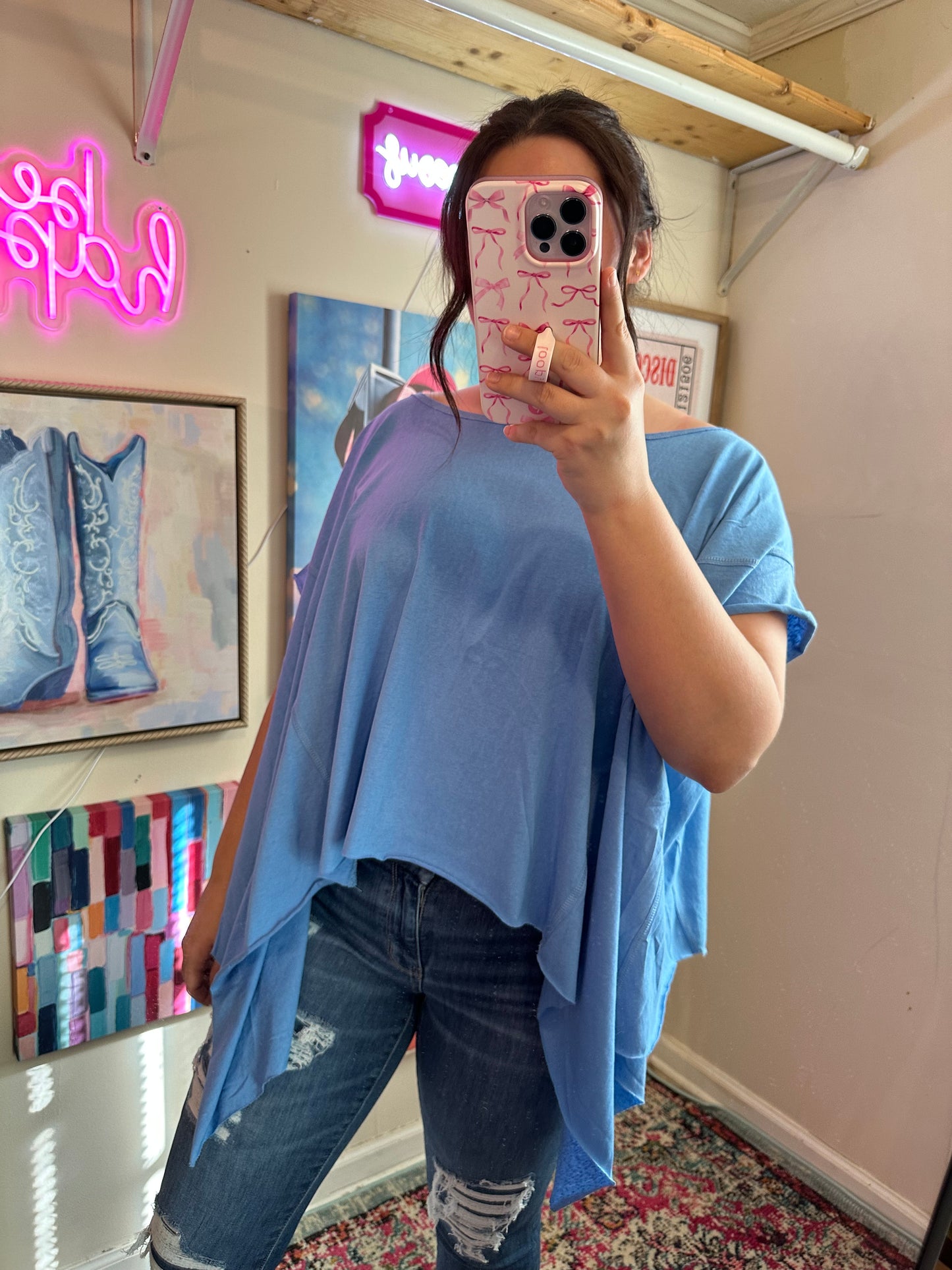 The Sassy Top - BLUE