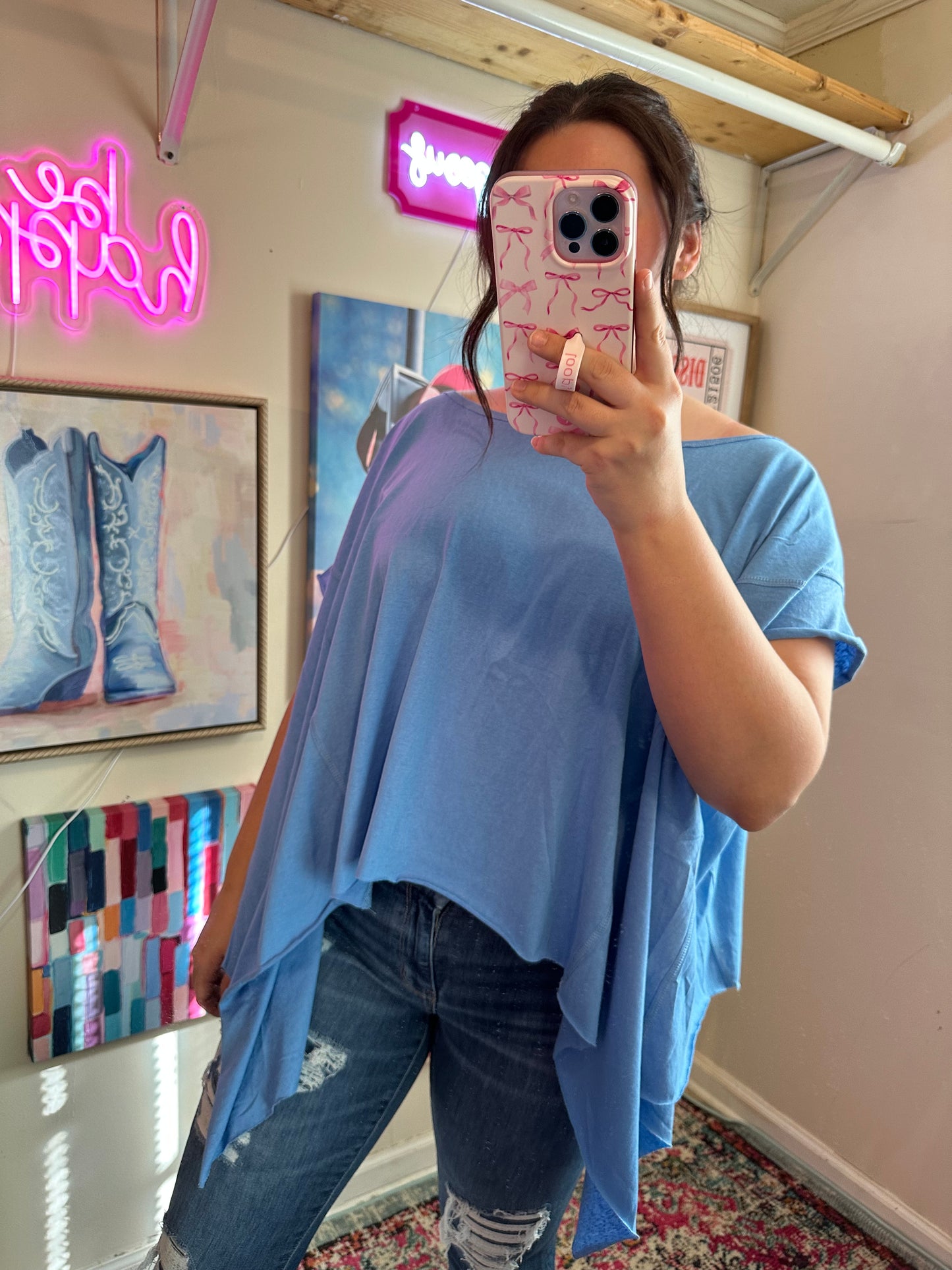 The Sassy Top - BLUE