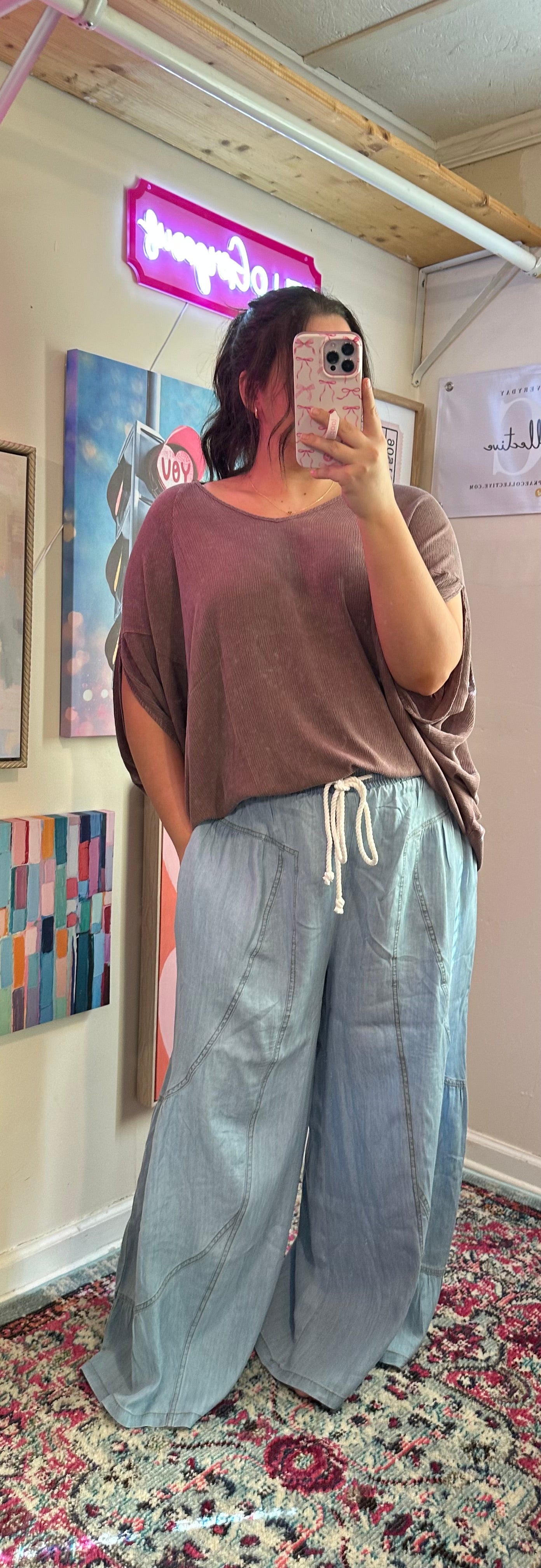 The Celine Chambray Denim Pants