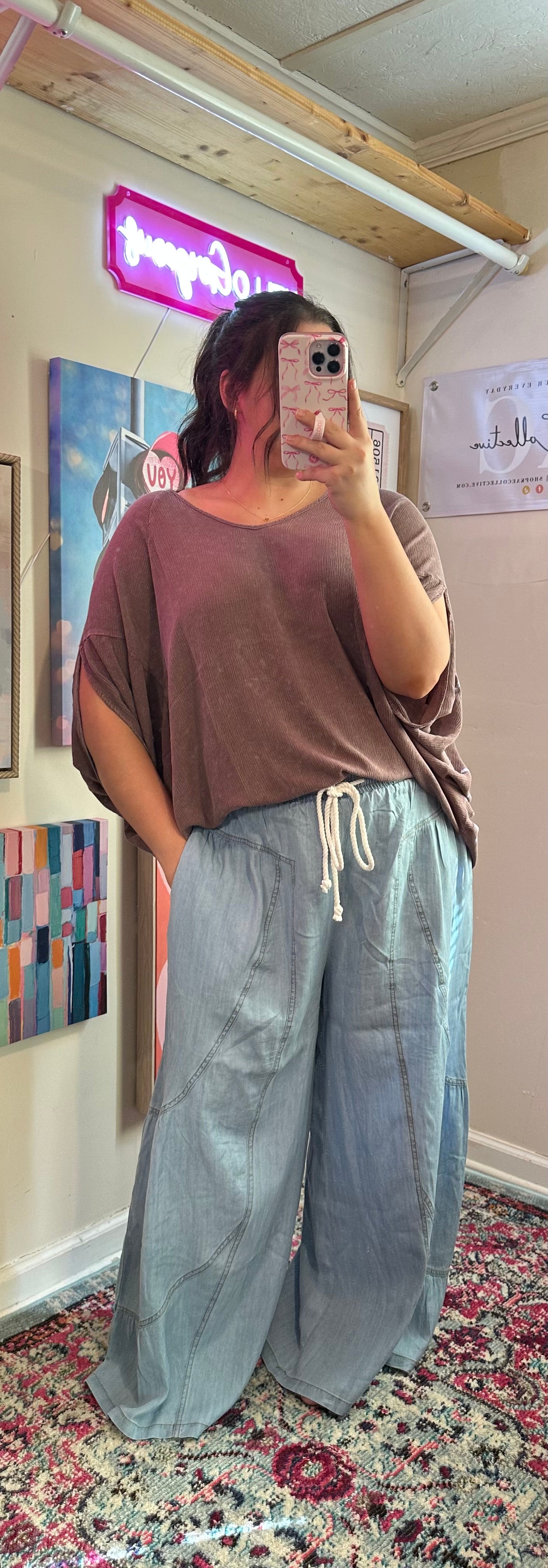The Celine Chambray Denim Pants
