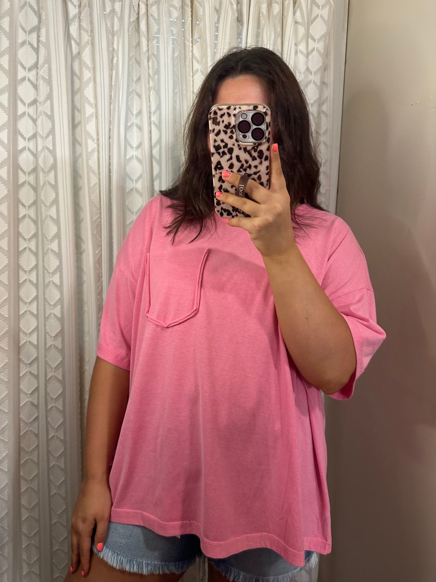Washed Jersey Top