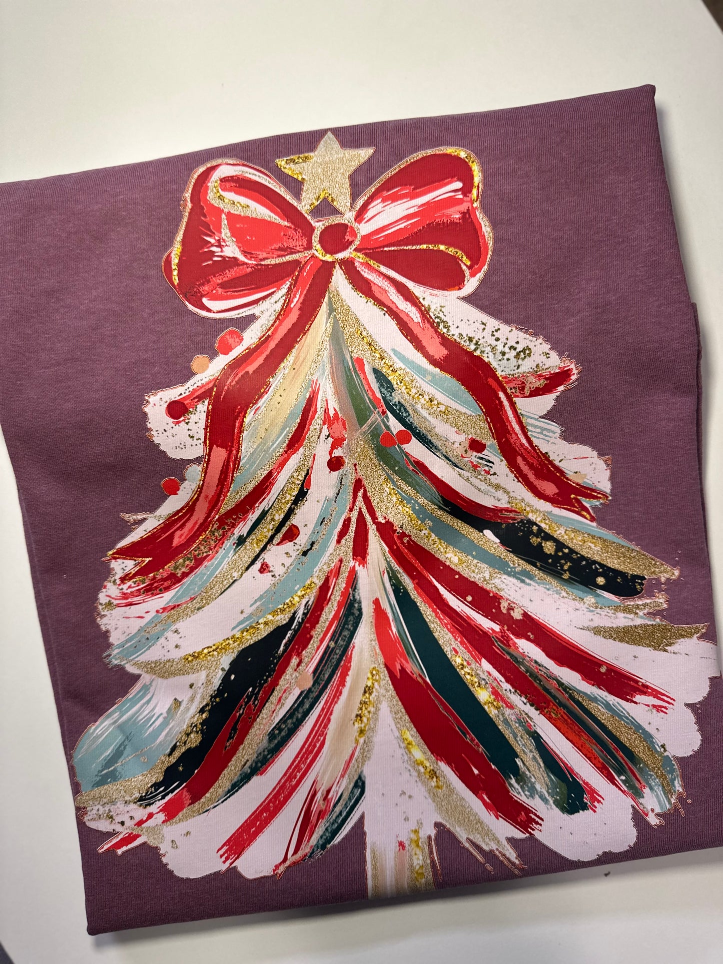 PASTEL CHRISTMAS TREE TEE OR SWEATSHIRT