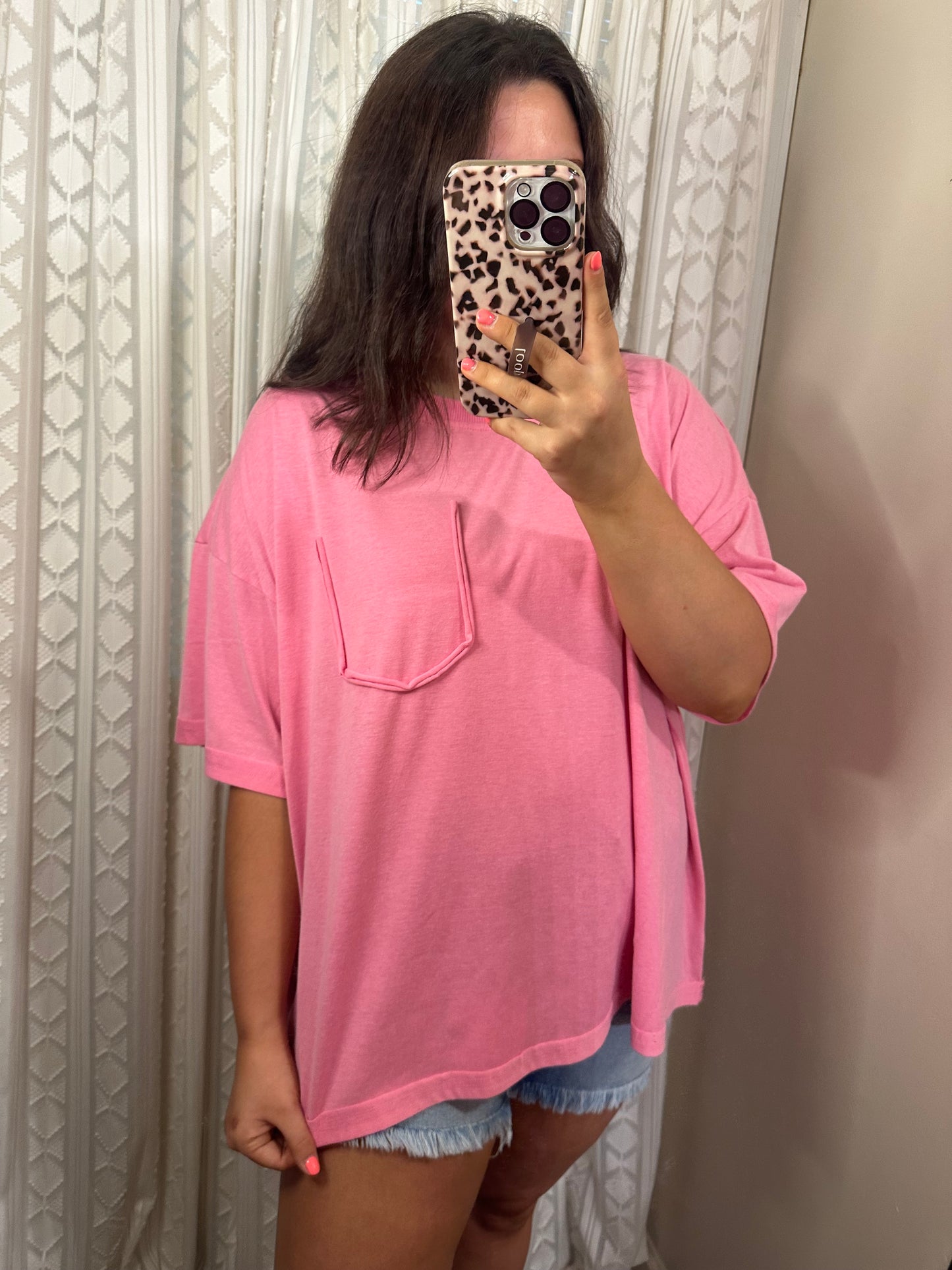 Washed Jersey Top