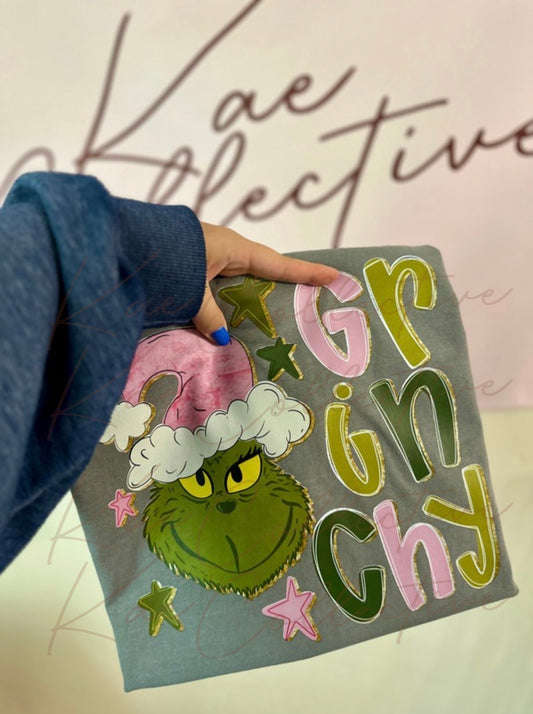 GRINCHY TEE OR SWEATSHIRT