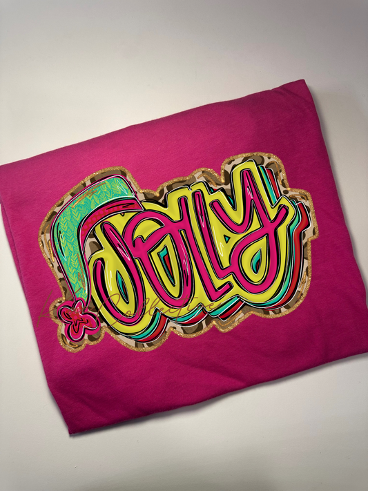 JOLLY LEOPARD TEE OR SWEATSHIRT